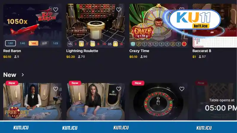 Điểm qua các ưu điểm của Live Casino Ku11