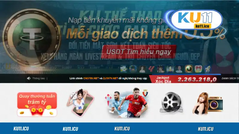 Khuyến mãi Ku11 dành cho các giao dịch nạp tiền